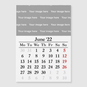 Kalender 2022 Juni Magnetkarte