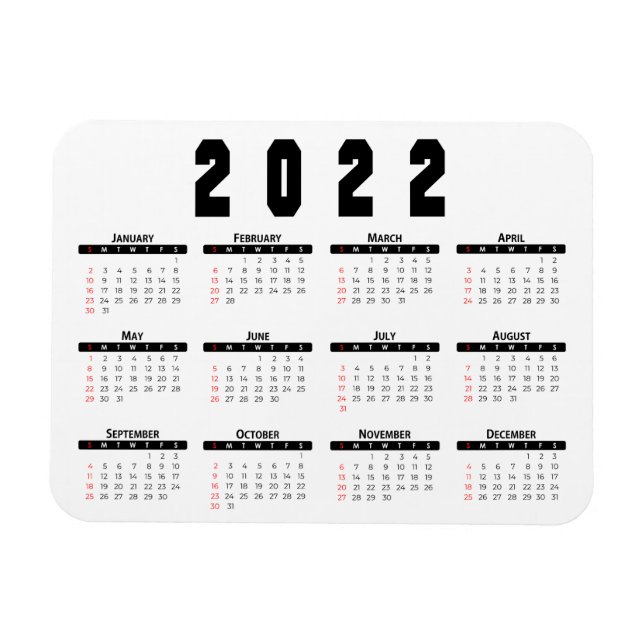 Kalender 2022 magnet (Horizontal)