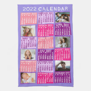 Kalender 2022 (siehe Beschreibung der neuen Versio Geschirrtuch