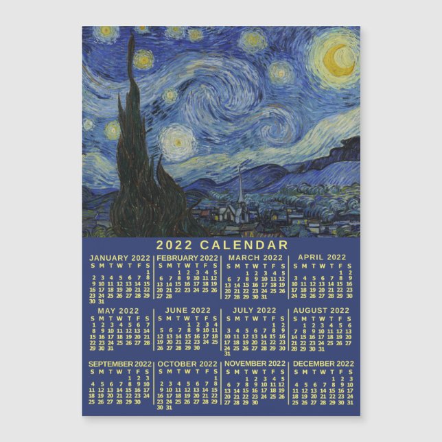 Kalender 2022 (siehe Beschreibung der neuen Versio Magnetkarte (Vorderseite)