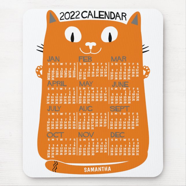 Kalender 2022 (siehe Beschreibung der neuen Versio Mousepad (Vorne)
