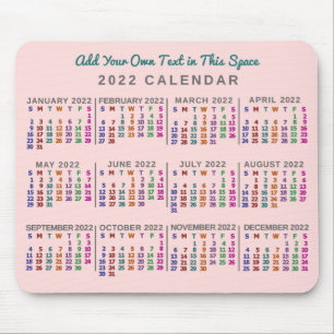 Kalender 2022 (siehe Beschreibung der neuen Versio Mousepad