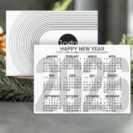 Kalender 2023 - Logos für Unternehmen - Happy New  Feiertagskarte