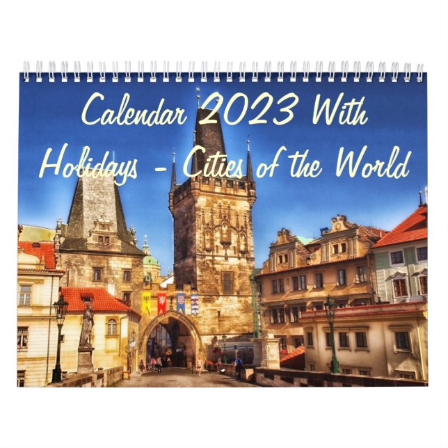 Kalender 2023 mit Ferien - Städte der Welt (Titelbild)