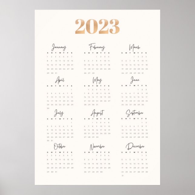 Kalender 2023 poster (Vorne)