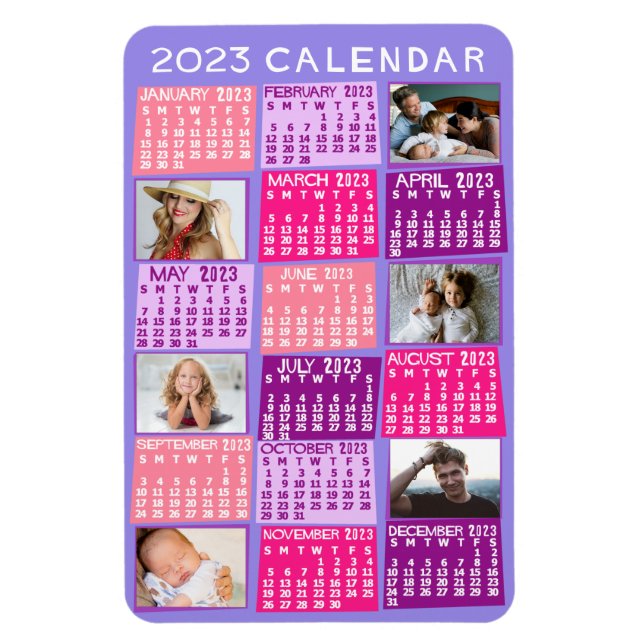 Kalender 2023 (siehe Beschreibung der neuesten Ver Magnet (Vertikal)