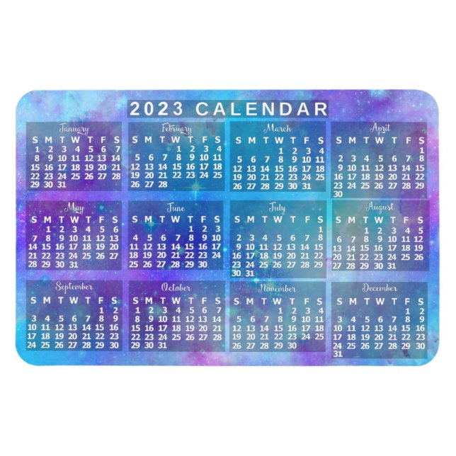 Kalender 2023 (siehe Beschreibung der neuesten Ver Magnet (Horizontal)