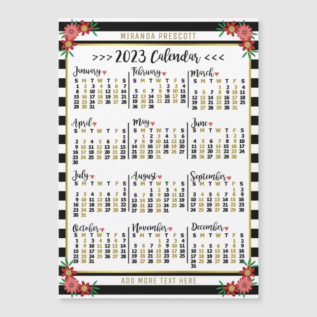 Kalender 2023 (siehe Beschreibung der neuesten Ver Magnetkarte (Vorderseite)