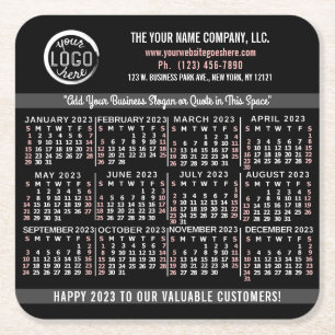 Kalender 2023 (siehe Beschreibung der neuesten Ver Rechteckiger Pappuntersetzer