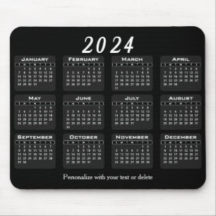 Kalender 2024 - Jahr Mousepad