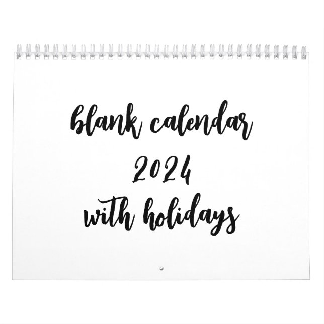 Kalender 2024 mit Feiertagen (Titelbild)