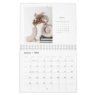 Kalender 2024 - moderner minimalistischer Kalender