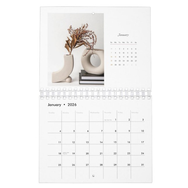Kalender 2024 - moderner minimalistischer Kalender (Jan 2026)