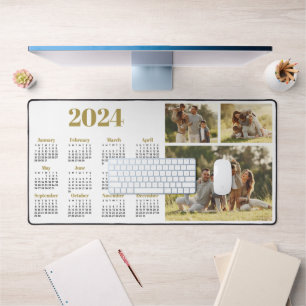 Kalender 2024 und FotoCollage Schreibtischunterlage