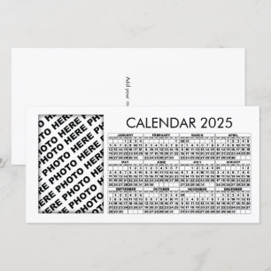 Kalender 2025 1 Vertikale Fotokarte hinzufügen