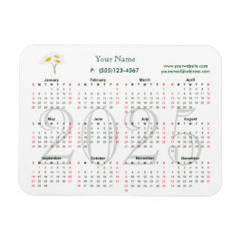 Kalender 2025 für Geschäftsmagnet Magnet