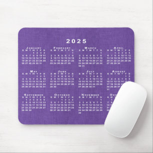 Kalender 2025 für Lila Textur von Foto nach Maß Mousepad