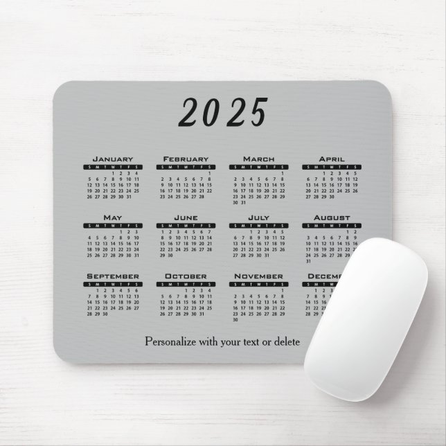 Kalender 2025 - Jahr Mousepad (Mit Mouse)