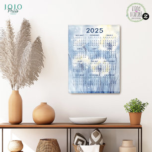Kalender 2025 Löwenzahnblüten Hintergrund Poster