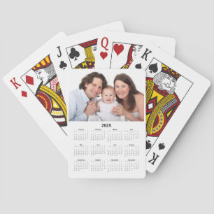 Kalender 2025 mit benutzerdefiniertem Foto Spielkarten