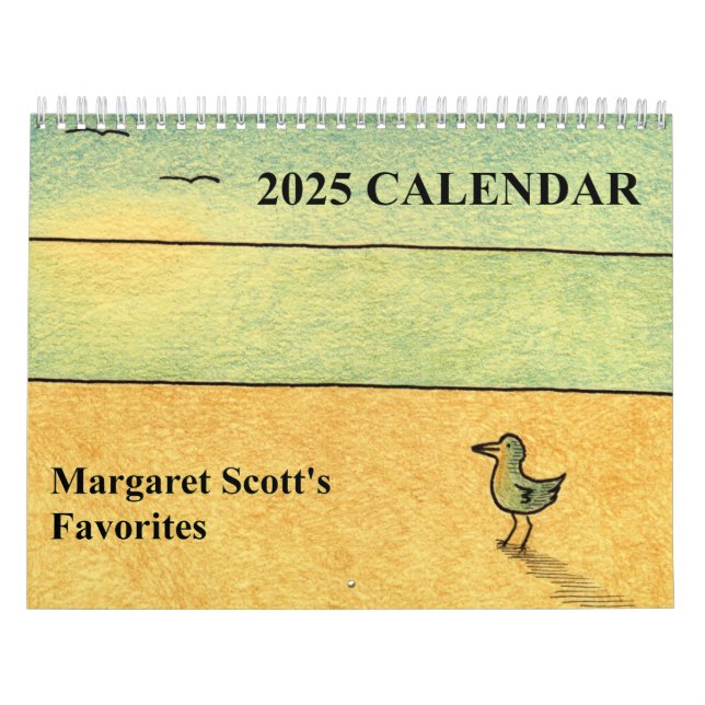 Kalender 2025 mit Originalkunst. (Titelbild)