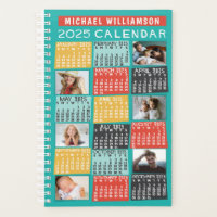 Kalender 2025 Moderner 12-jähriger Fotosammlungsna