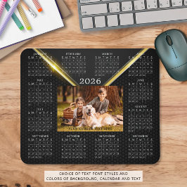 Kalender 2026 Ein Foto mit dem Namen Black Gold Mousepad