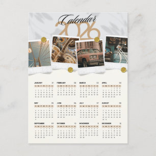 Kalender 2026 feiertagspostkarte