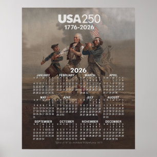 Kalender 2026 - Geist von 76 - Amerikas 250. Poster