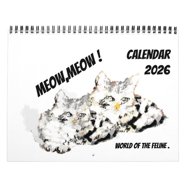 Kalender 2026 : Liebe der Katze  (Titelbild)