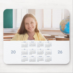 Kalender 2026 mit benutzerdefiniertem Foto Mousepad