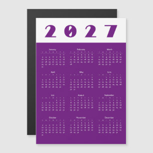 Kalender 2027 magnetkarte