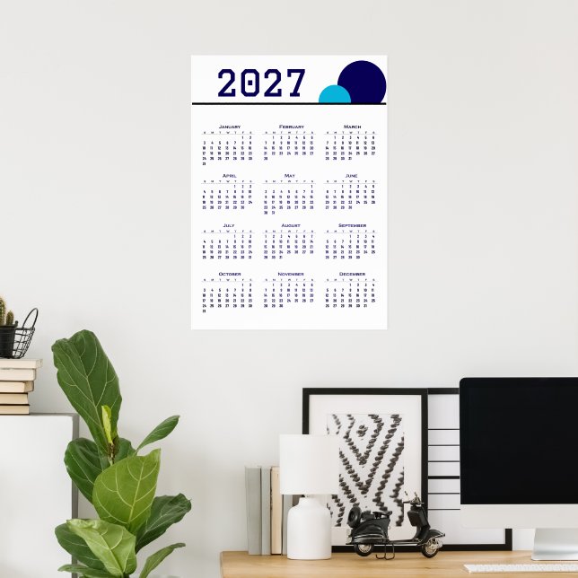 Kalender 2027 poster (Heimbüro)