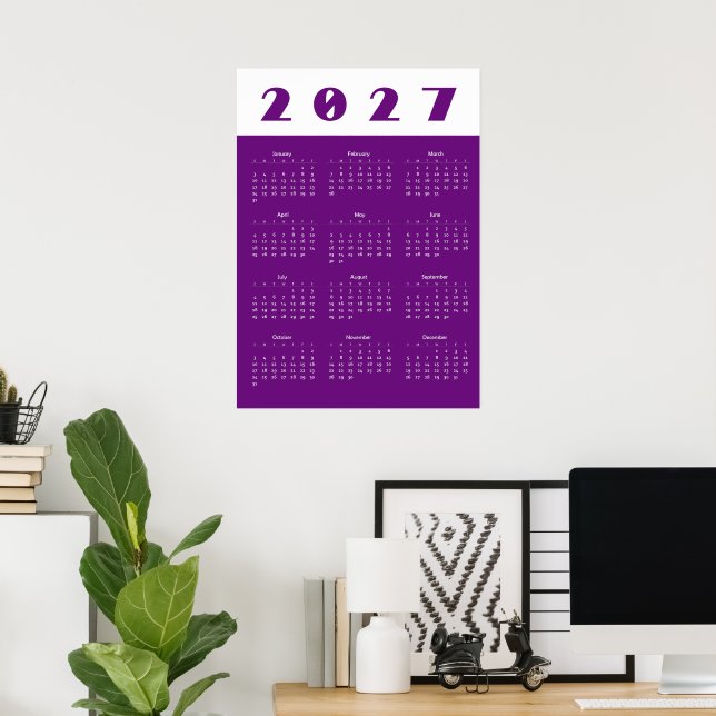 Kalender 2027 poster (Heimbüro)