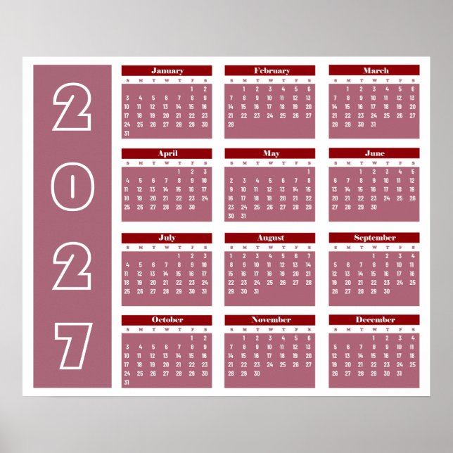 Kalender 2027 poster (Vorne)