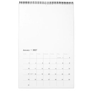 Kalender 43 cm x 28 cm Einseitiger Mittelgroßer