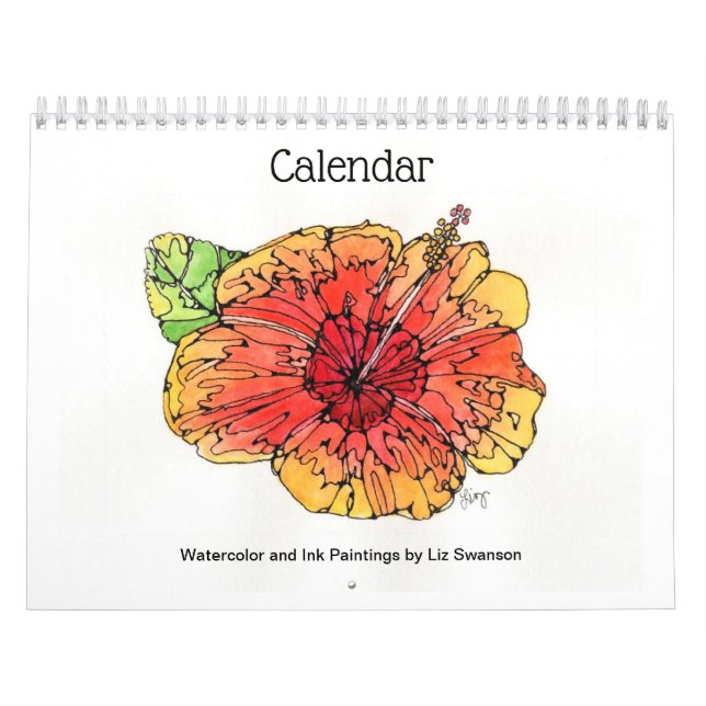 Kalender - Aquarell & Tintenbilder. (Titelbild)