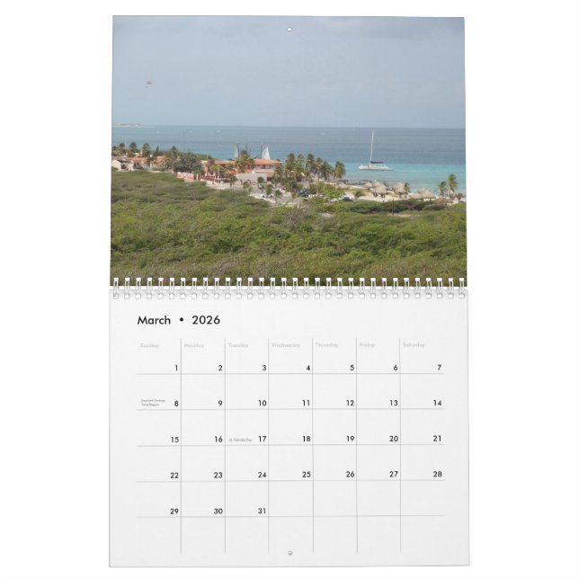 Kalender Aruba 2022 (Mär 2026)