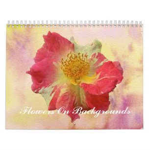 Kalender - Blume zum Hintergrund