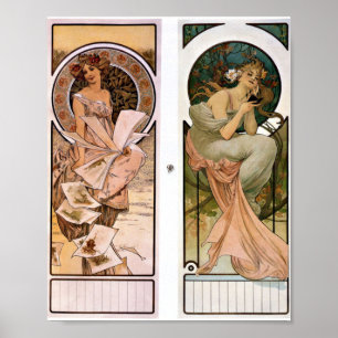 Kalender Champagner - Alphonse Mucha Poster