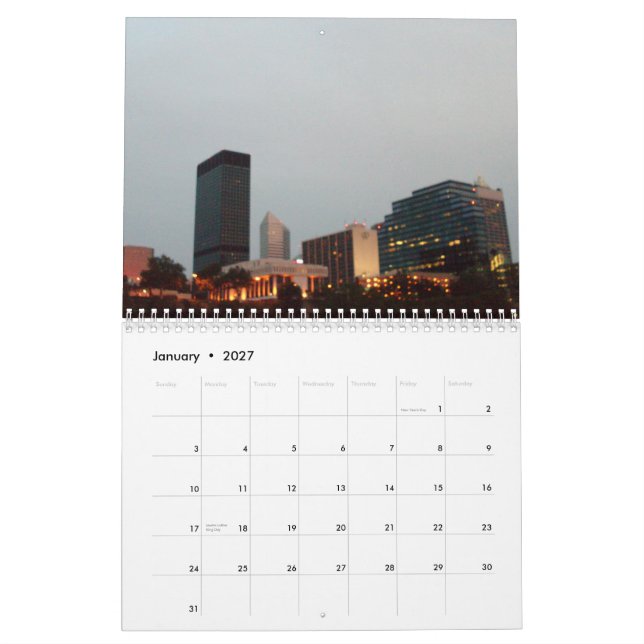 Kalender CLEVELANDS, OHIO (Jan 2027)