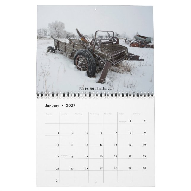 Kalender Colt Forney Fotografie-2015 (Jan 2027)