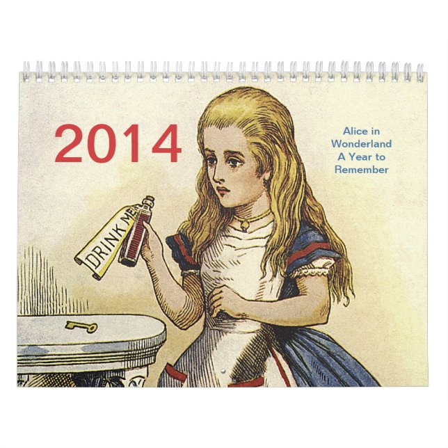 Kalender der Alice im Wunderland-2014 (Titelbild)