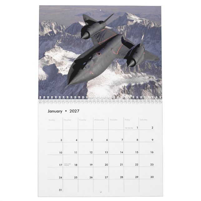 Kalender der Amsel-SR-71 (Jan 2027)