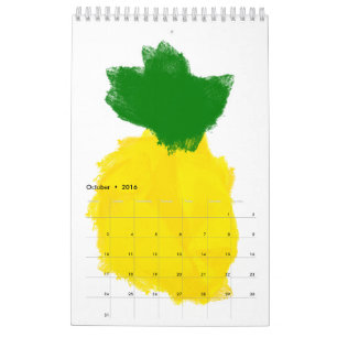 Kalender der Ananas-Farben-2016