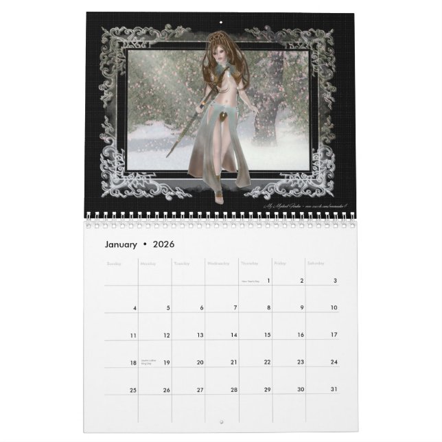 Kalender der Elf-Fantasie-2011 (Jan 2026)