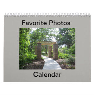 Kalender der Favoriten des sonnigen Fotos