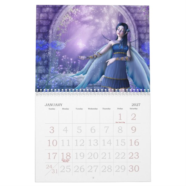 Kalender der Fee-2012 durch Emma Marlow (Jan 2027)