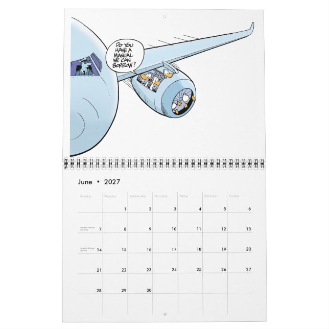 Kalender der Funny Aviation Comic (Jun 2027)