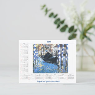 Kalender Der große Kanal von Venedig Edouard Manet Postkarte